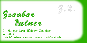 zsombor mulner business card