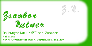 zsombor mulner business card